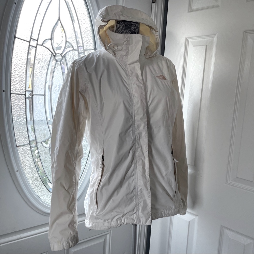 The North Face Women's cream rain Jacket